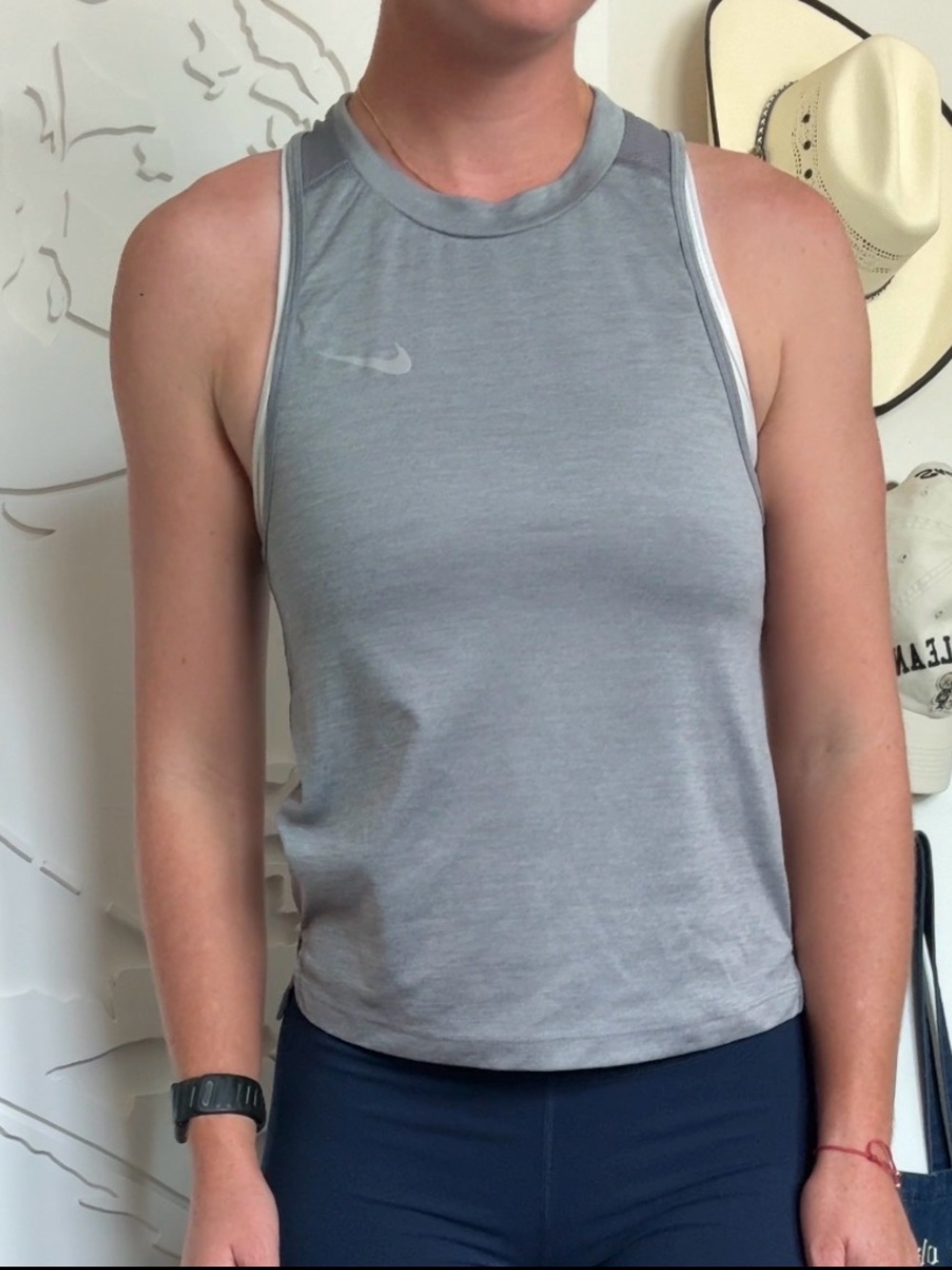 Nike Running Grey Racerback Tank